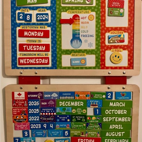 Melissa & Doug My First Daily Magnetic Calendar - Picture 3 of 5